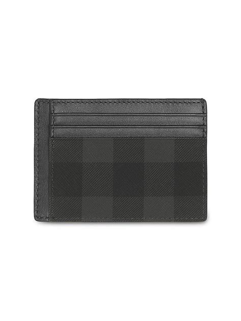 charcoal check money clip card.